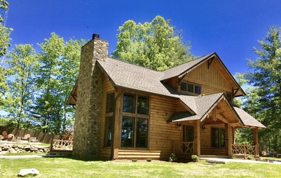 Sugar Maple cabin exterior on a sunny day